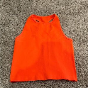 Free People Vibrant Orange Tank Top
